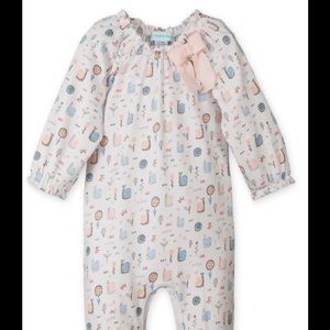 Feather baby girls romper